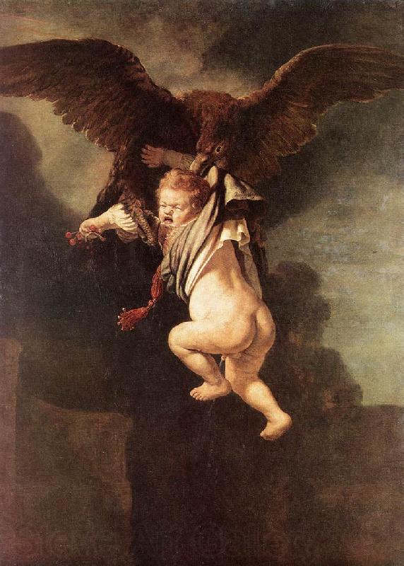 REMBRANDT Harmenszoon van Rijn Rape of Ganymede dh France oil painting art